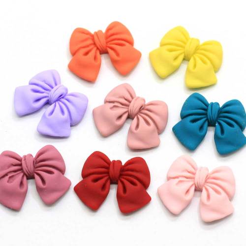 Flatback Resina Multi Tamaño Bowknot Mariposa Pajarita Cabujón Encantos 100 Unids / bolsa Llavero Diy Art Deco Joyería Adorno Tienda