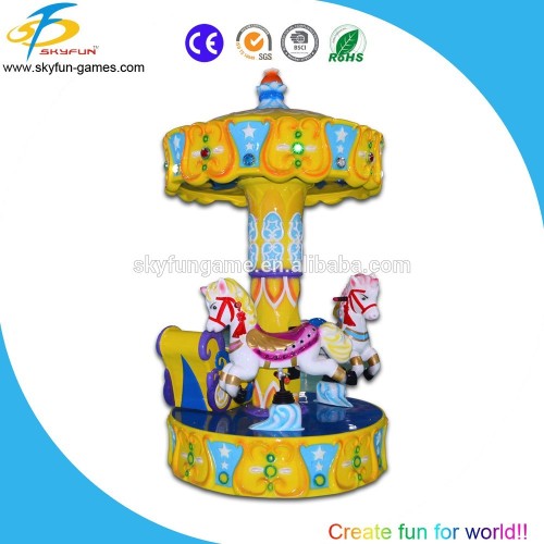 2016 new carousel game machine horse ride carousel coin operated