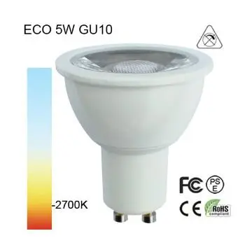 AC110V 5w Ra80 420lm GU10 dimmable COB led bulb