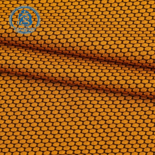Sport de tissu de maille de polyester tricoté par nid d&#39;abeille de vente chaude