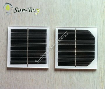 90*90mm 0.9W Small Glass Laminated Solar Panel