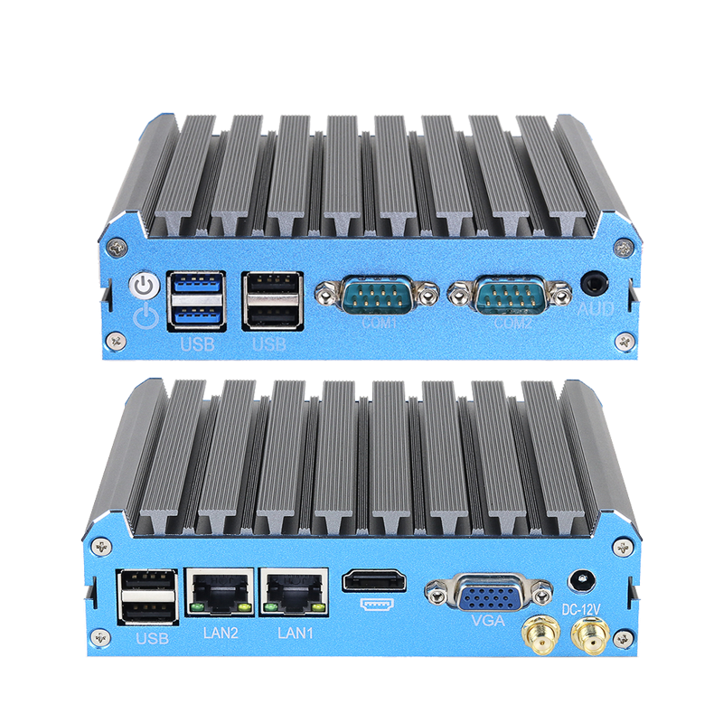 Dual LAN et 2RS232 Fanless Industrial Mini PC