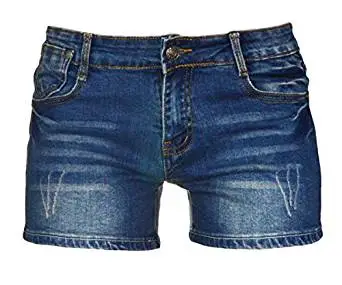 Wholesale High Waist Sexy Mini Ripped Denim Shorts