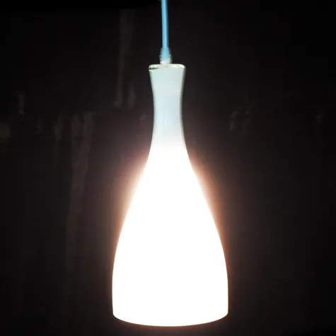 White Milk Bottle Ceiling Light Pendant Lamp