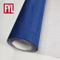 Blue suede fabric film for automobile interior packaging