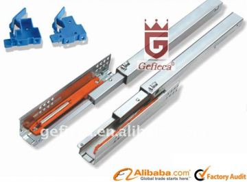 full extension drawer slide with soft bumper slider