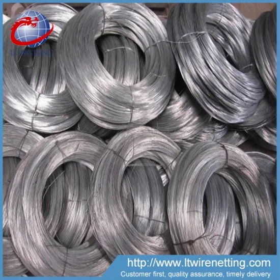 anping factory price 9 gauge galvanized oval wire / galvanized wire for staples