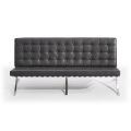 Stainless Steel Frame Microfiber Leather Soft Lounge Chair