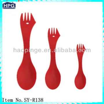 High Quality Plastic Travel Spork Knife Fork Spoon