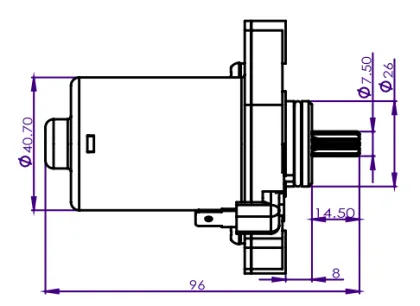 Starter Motor Assy for Motorcycle, Electric Starter Assy for Jog50