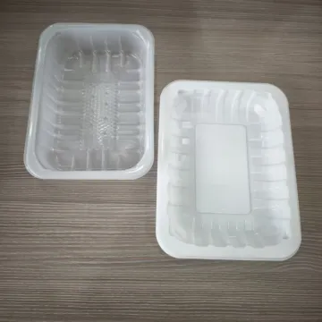 Supermarket Disposable PP White Packaging Blister Food Tray