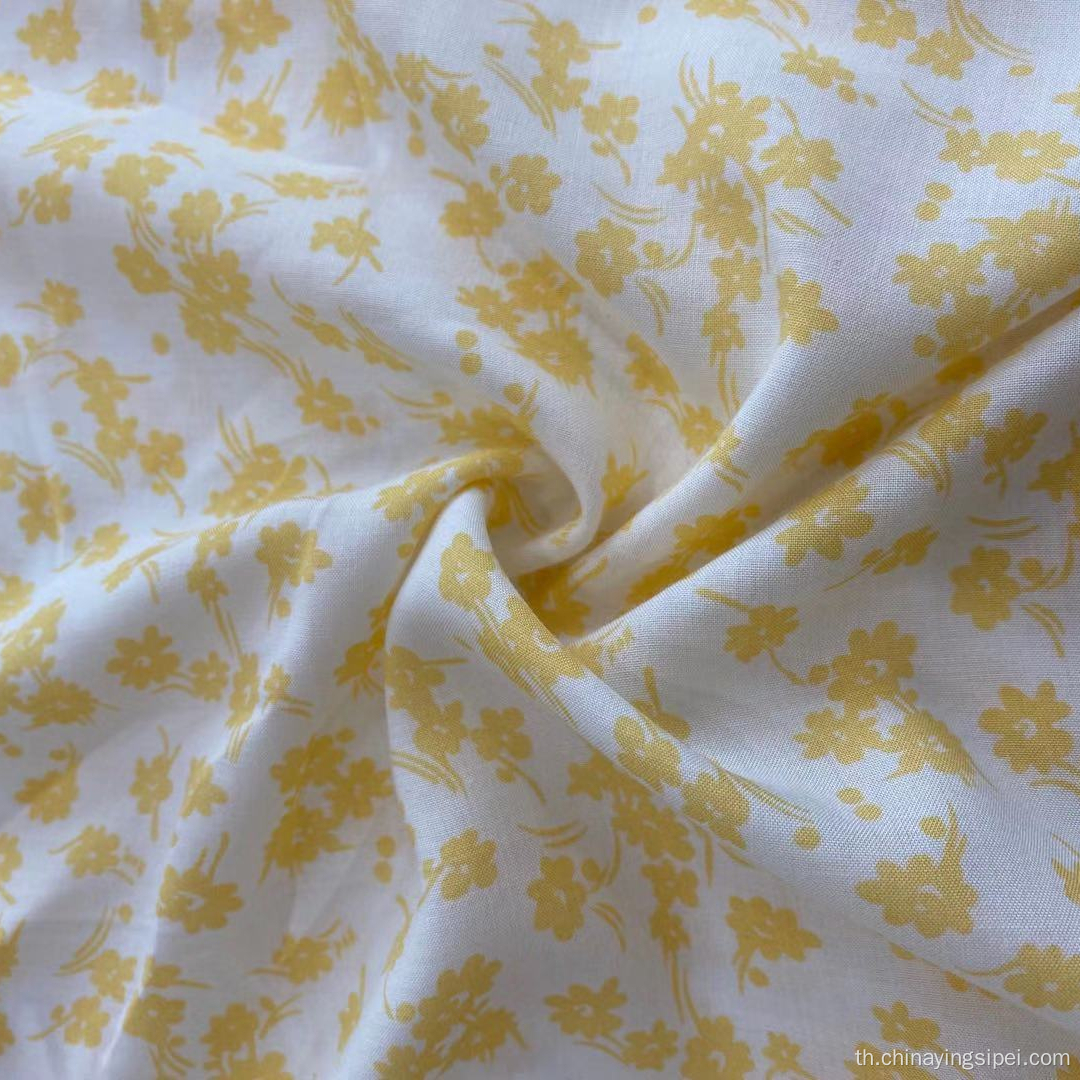 Amazon Woven Rayon Print Poplin Fabric สำหรับเด็ก