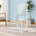 Modern Transparent Resin Dining Chair Stackable