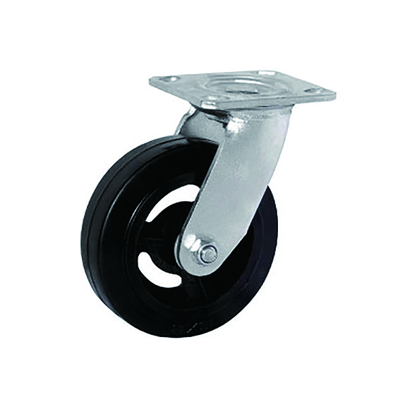 Heavy Duty Swivel Solid Rubber on Iron Casters