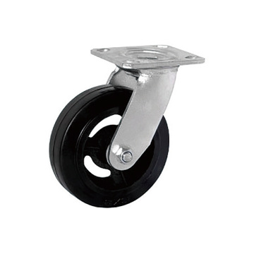 Heavy Duty Swivel Solid Rubber on Iron Casters