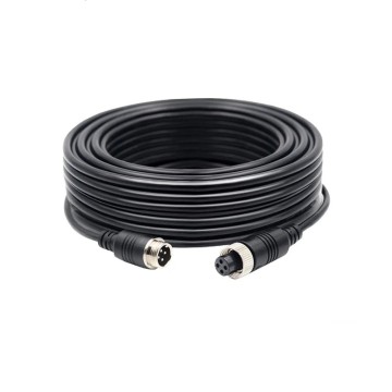 Aviation Head Extension Cable 4pin Connector Video en audio