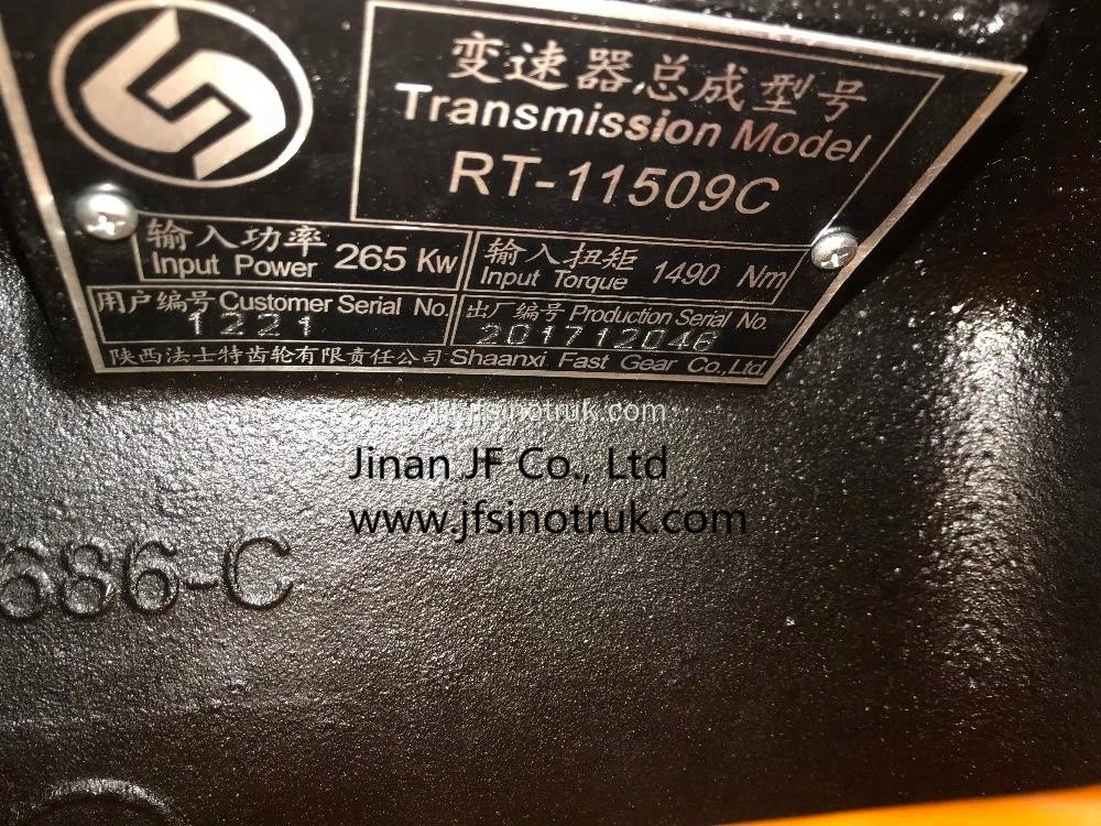 RT-11509C 9JS119 RT11509C-G1596 फास्ट गियरबॉक्स अस्सी