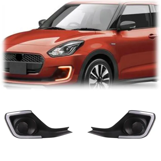 Gobison Auto Lighting System - Daytime Running Light Fog Lamp with Signal Lamp for Suzuki Swift 2018-2019