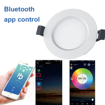 RGBCCT Bluetooth LED Downlight Dimming Smart APP-kontroll