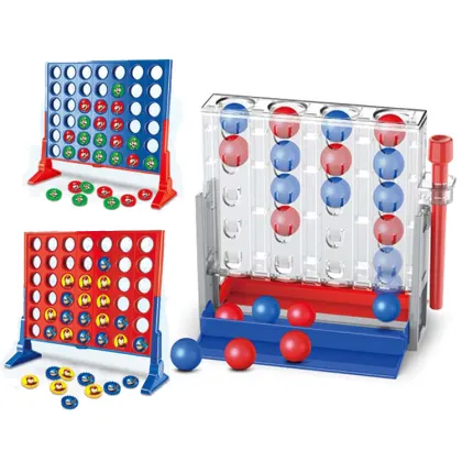 Promotional Dollartoys: Connect 4 - The Classic Push-4 Lineup Board Game for Logical Thinking and Fun
