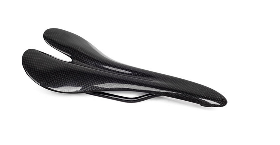 Carbon fiber glossy saddle