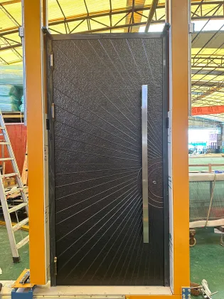 Main entrance doors and aluminum entrance doors