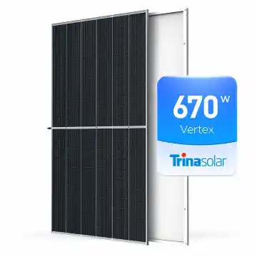 High Efficiency Trina Vertex Half Cell Solar Panels: 650W, 660W, and 670W Options for Residential Roof Installations