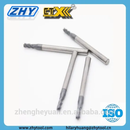 ZHY-CNC Machinery Milling Corner Radius carbide End mills AlTiN Coating