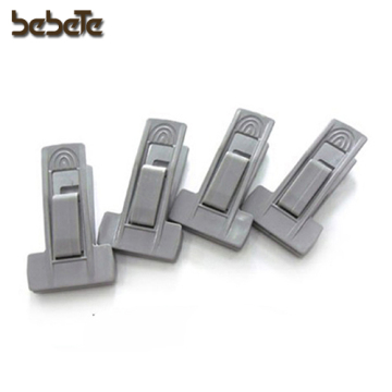 Custom Grey Flocked Clips for Pants