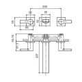 Onirii Wall Mount Dual Handles Basin Mixer