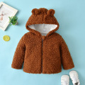 Baby Otoño Fleece con capucha Abrigo