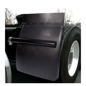 Black Stainless Steel Semi Truck Quarter Fenders for Freightliner