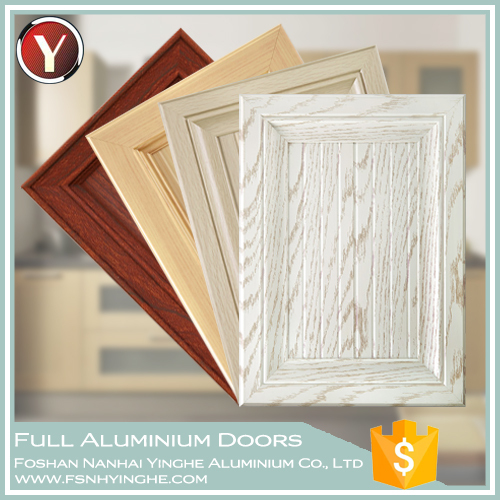 2016 New Design Wood Grain Aluminium Cabinet Door Wardrobe Door