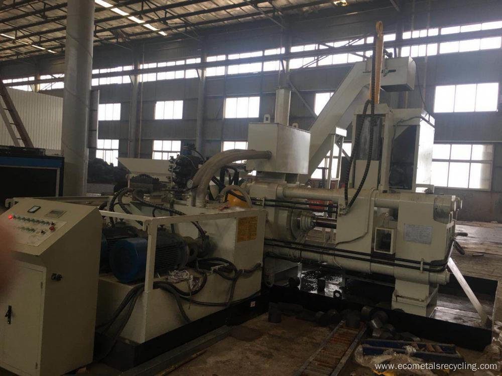 Horizontal Scrap Steel Shavings Briquette Making Machine