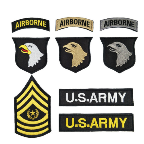 Patch in velcro personalizzate con ricamo tattico del bracciale della divisione