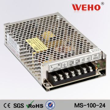 Mini type MS-100-24 Wholesale ac 220v to dc 24V 4.2a switch power supply 100w