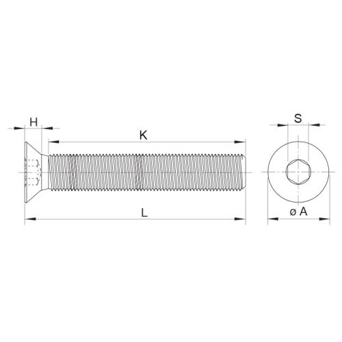 DIN 912 Edelstahl M4 Sockelkopf -Kappenschraube