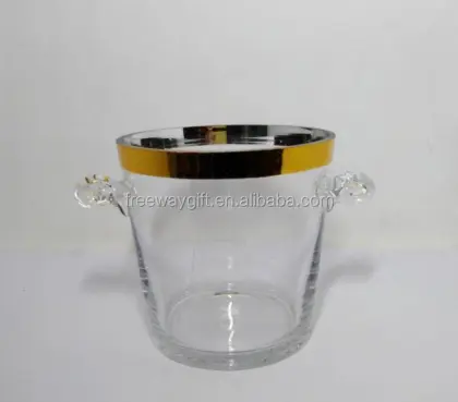 giant glass shaped ice wine bucket wine cooler