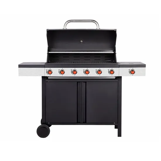 Wholesale high quality large mobile portal grill gas grill cart outdoor 7 switch gas grill