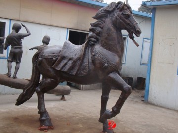outdoor copper horse statues for garden decoration