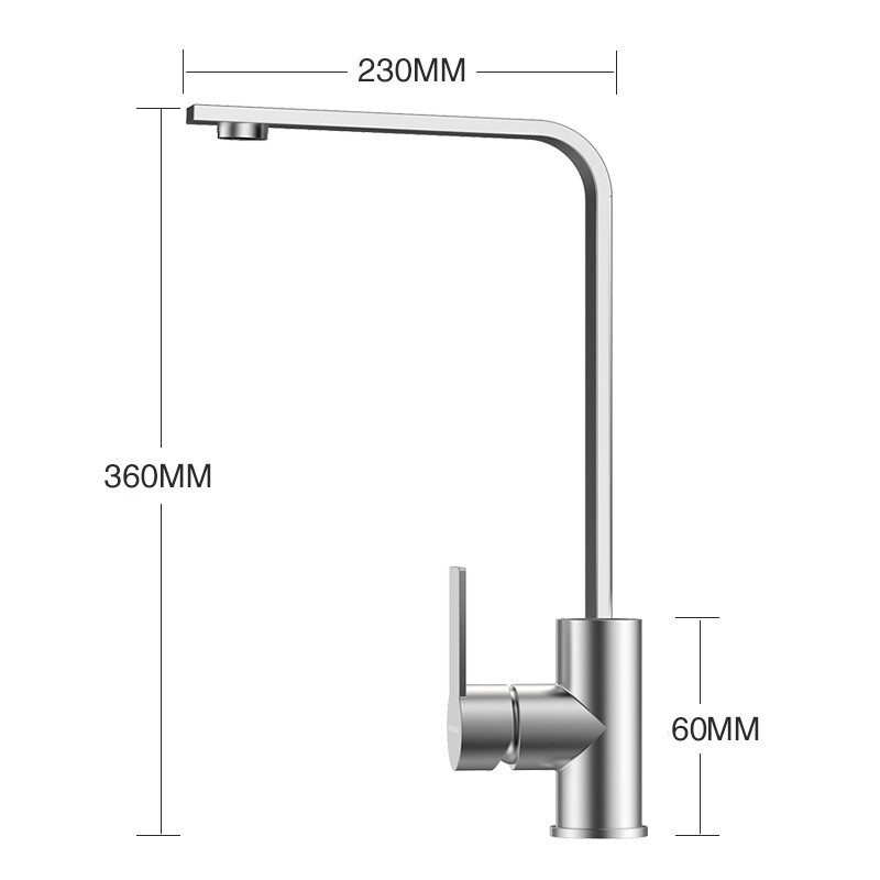 Gebürstete Nickel Edelstahl Küchenspüle Wasserhahn