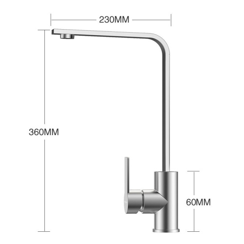 Brushed Nickel Stainless Steel Kitchen Sink Faucet