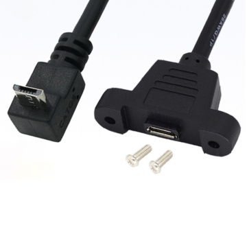 Micro USB tot paneel Mount vrouwelijke kabel