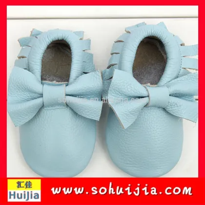 CHINA COBRA hot sell top quality fabric genuine leather wool comfortable baby won shoes kids moccasins