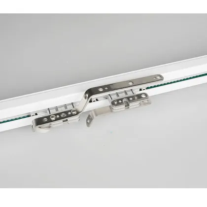 White Motorized Curtain Carrier Poles and Track Accessories
