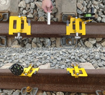 100m Magnetic Rail Stringline Versine Measuring Kit for Curved Rail Measurement