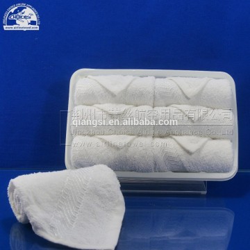 Scented white cotton disposable hot and cold towel