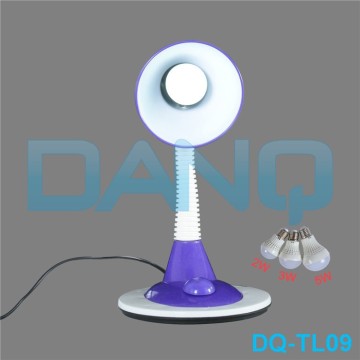 DQ-TL09 Plastic E27 3W simple fashionable led desk lamp
