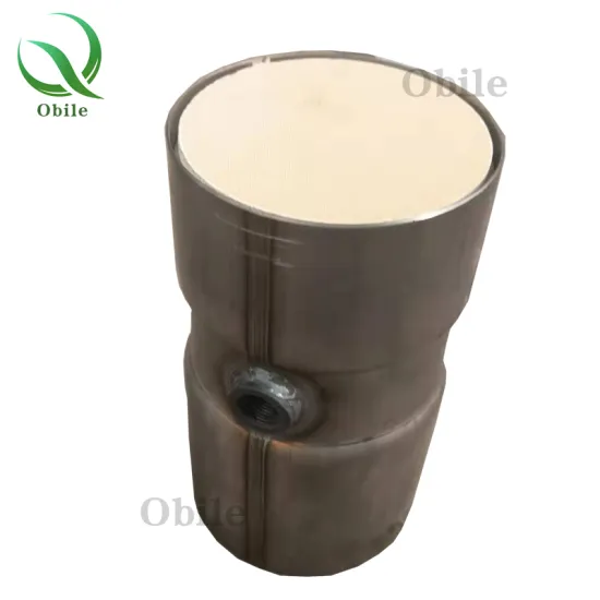 Factory Supply Universal Round Canned Catalytic Converter with Sensor Hole