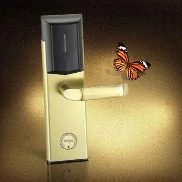 Hotel key card lock system